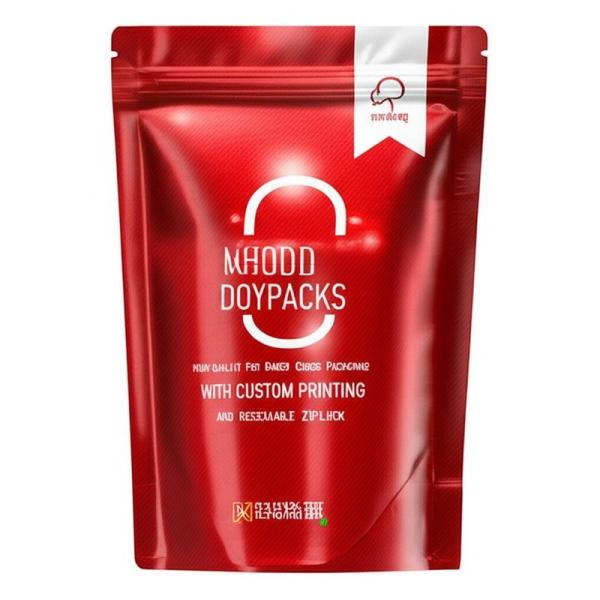High-Quality Doypacks For Baked Goods Packaging With Custom Printing And Resealable Ziplock.