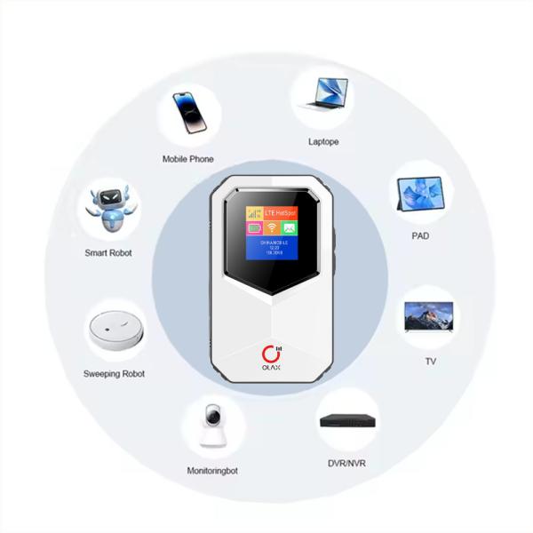For OLAX MT85 Unlocked 4G 6 Sim Card Router Wireless Modem Sim Card Slot for Mobile Broadband 2.4G VoIP Firewall for Outdoor Use