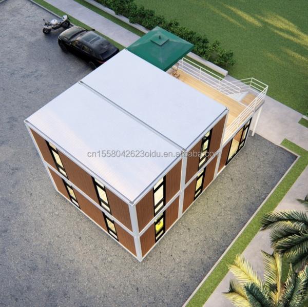 Mini Homes Tiny Houses Container Houses for Office Showroom and Restaurant in Pakistan Sandwich Panel 20ft Prefab Homes