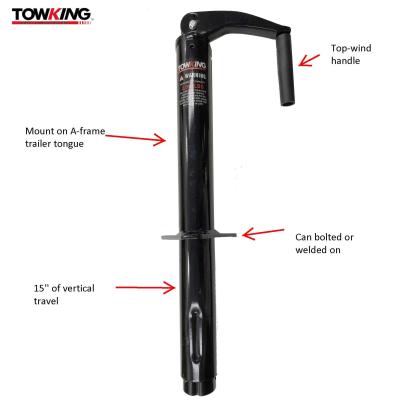 Durable ISO9001 Certification 2000lbs RV Trailer Jack Top Wind