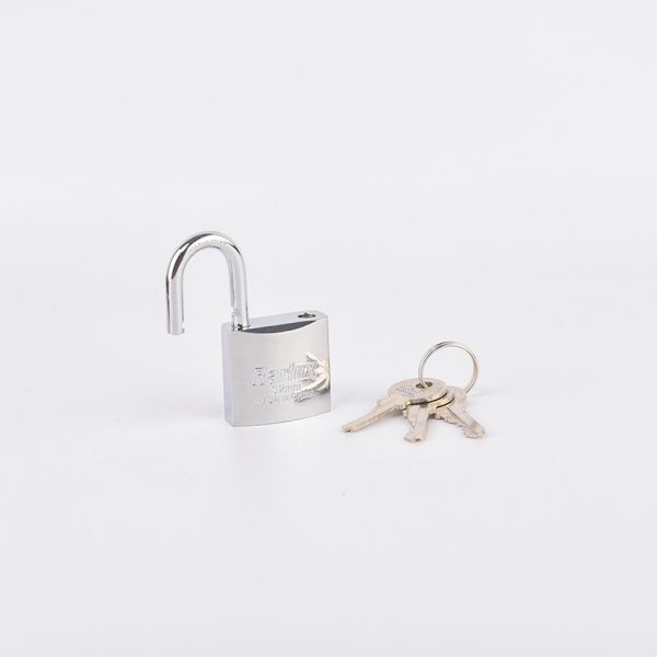 25/30/40/50/60mm High Quality Iron Padlock Chrome Plated Steel Key Eco-Friendly Short Shackle Wholesale