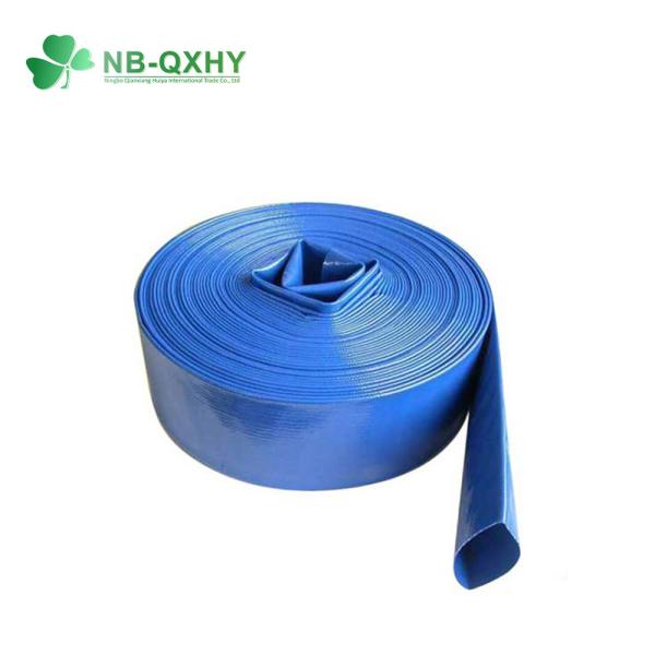 PVC resistente à corrosão mangueira de descarga plana para irrigação de água 3/4 -16 Material de PVC