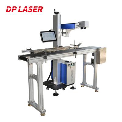 Water Bottle Flying Laser Marking Machine 30W 50W 100W For PVC PP PPR PE Pipe