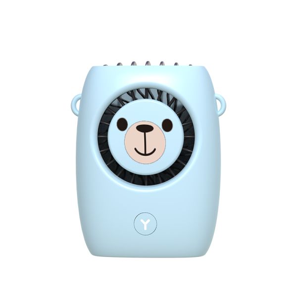 Custom Logo Mini Neck Fan With Power Bank 3 Speed Lightweight Portable USB Rechargeable