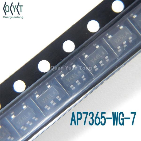 IC AP7365-WG-7 Linear Voltage Regulator IC Positive Adjustable 1 Output 0.8 V ~ 5 V 600mA SOT-25-5 600mA AP7365WG7 AP7365