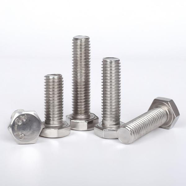High Strength Stainless Steel 201 Hexagonal Screws Polished Plain