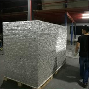 SS 304 Нержавеющая сталь Медоносные панели для стен Зеркальное отделение