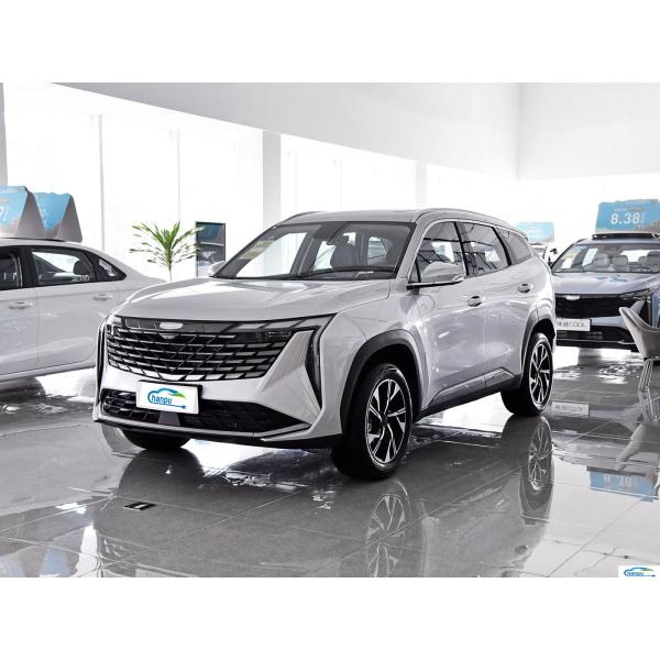 Discover the Gas-Electric Hybrid Boyue L Compact Car by Geely with Dark Interior Color