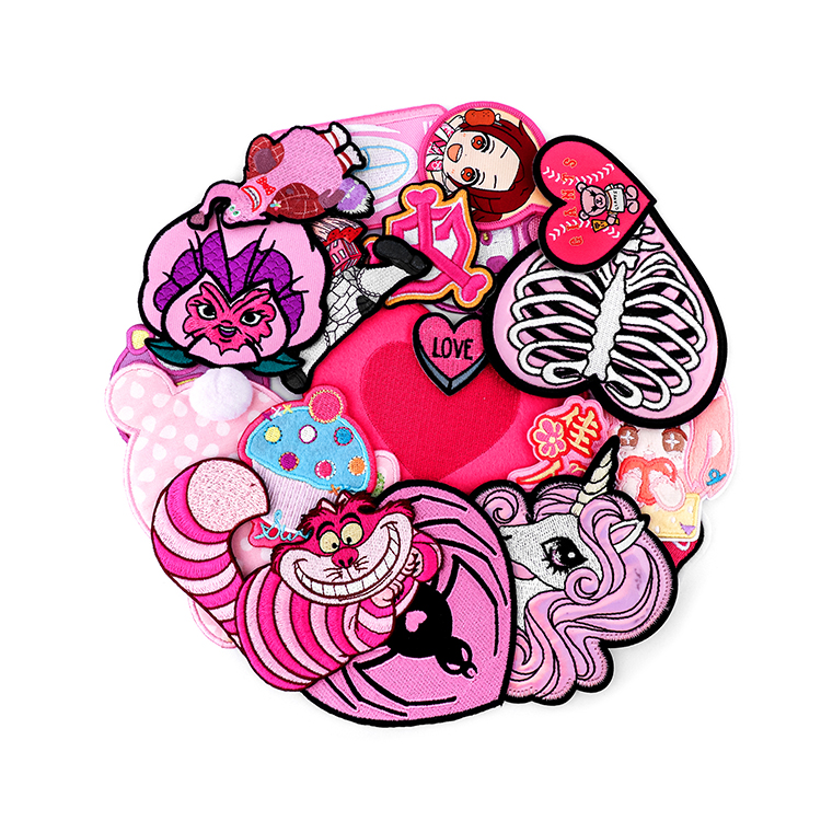 Wholesale Custom Brand Ironing Embroidery Patch Hat Iron Clothing Applique Patch Embroidery