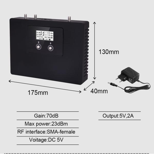 Репитер диапазона увеличения 70dB EGSM LTE высокий двойной для мобильного телефона 2G 4G