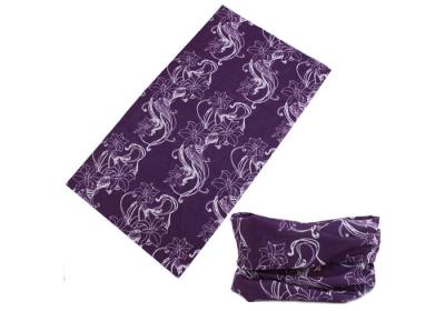 Autumn Purple Fishing  Hair Wrap ,  Neck Scarf Custom Logo Printed