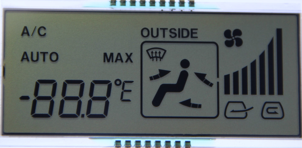 Автомобильный контроллер кондиционирования воздуха HTN LCM Lcd Seven Segment Display