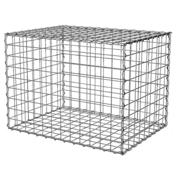 2 x 2 x 1m Hot Galvanized Galfan Coated 4mm Wire Gabion Basket Welded Boxes For Stone Retaining wall