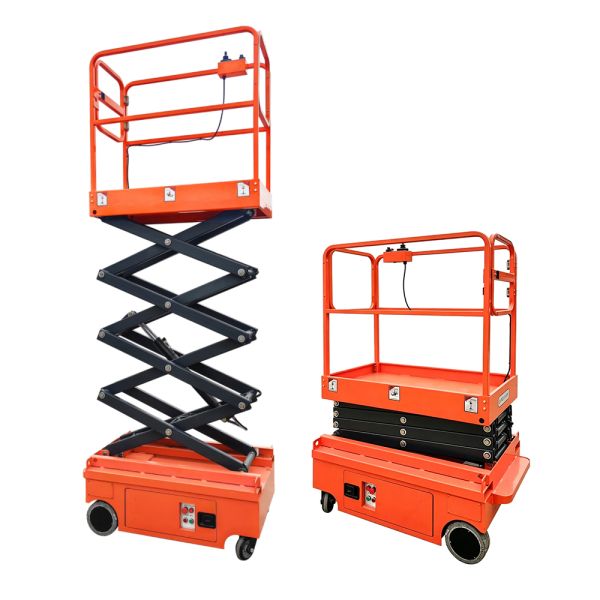 Outdoor Mini All Electric Single Man Scissor Lift Self Propelled Aerial Work Platform