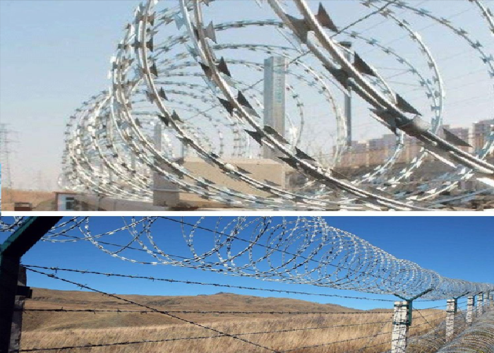 Anti Climb Razor Wire Coil Galvanized Durable High Security Barrier