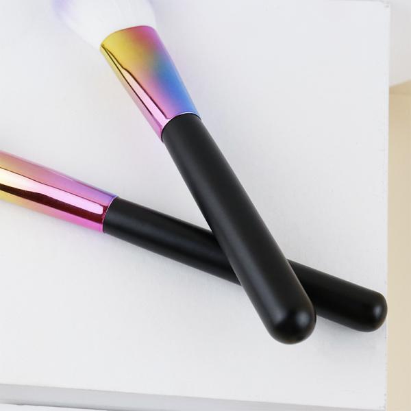 Rainbow Ferrule Makeup Brush Set Magical Party Series Flawless Look