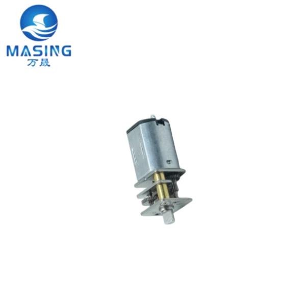 12mm N10 N20 N30 Right Angle Gearbox Small Worm Gear DC Brushed Motor Door Lock Motor 5V 12V