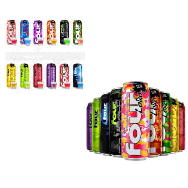 Four Loko 695ml Cocktail Drinks Packaging Empty Aluminum Cans 24oz