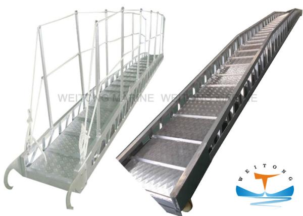 Aluminum Gangway Marine Boat Ladders Steel Wharf Ladder For Seagoing Vessels