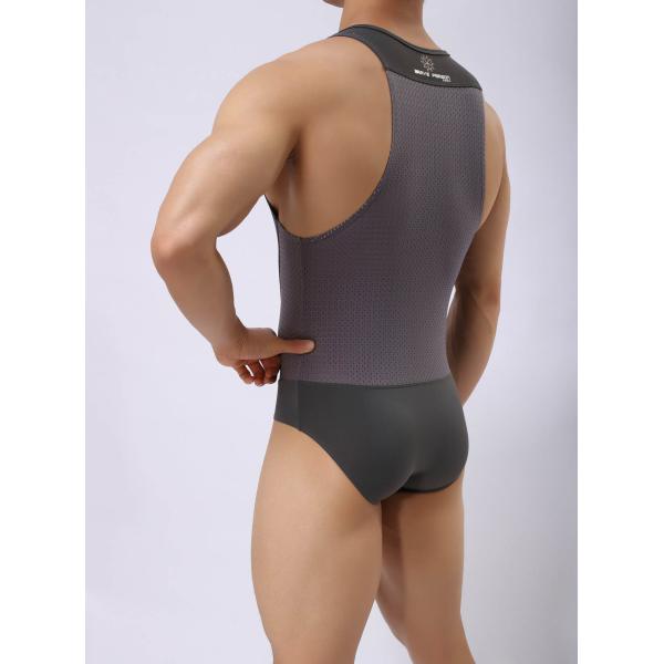 One piece спортзала Sportswear синглета носки людей Wrestling покрывает комбинезон фитнеса