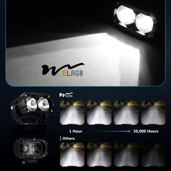3600LM 4,5 polegadas veículo de reboque LED luzes de trabalho 42W luz de condução de carro