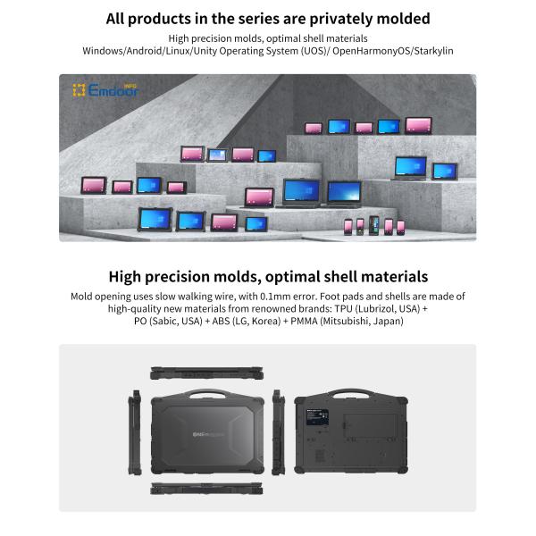 14-дюймовый прочный ноутбук Win 10 IOT/Win 11Pro/Win 11Home GNSS Опциональный GPS Beidou включен