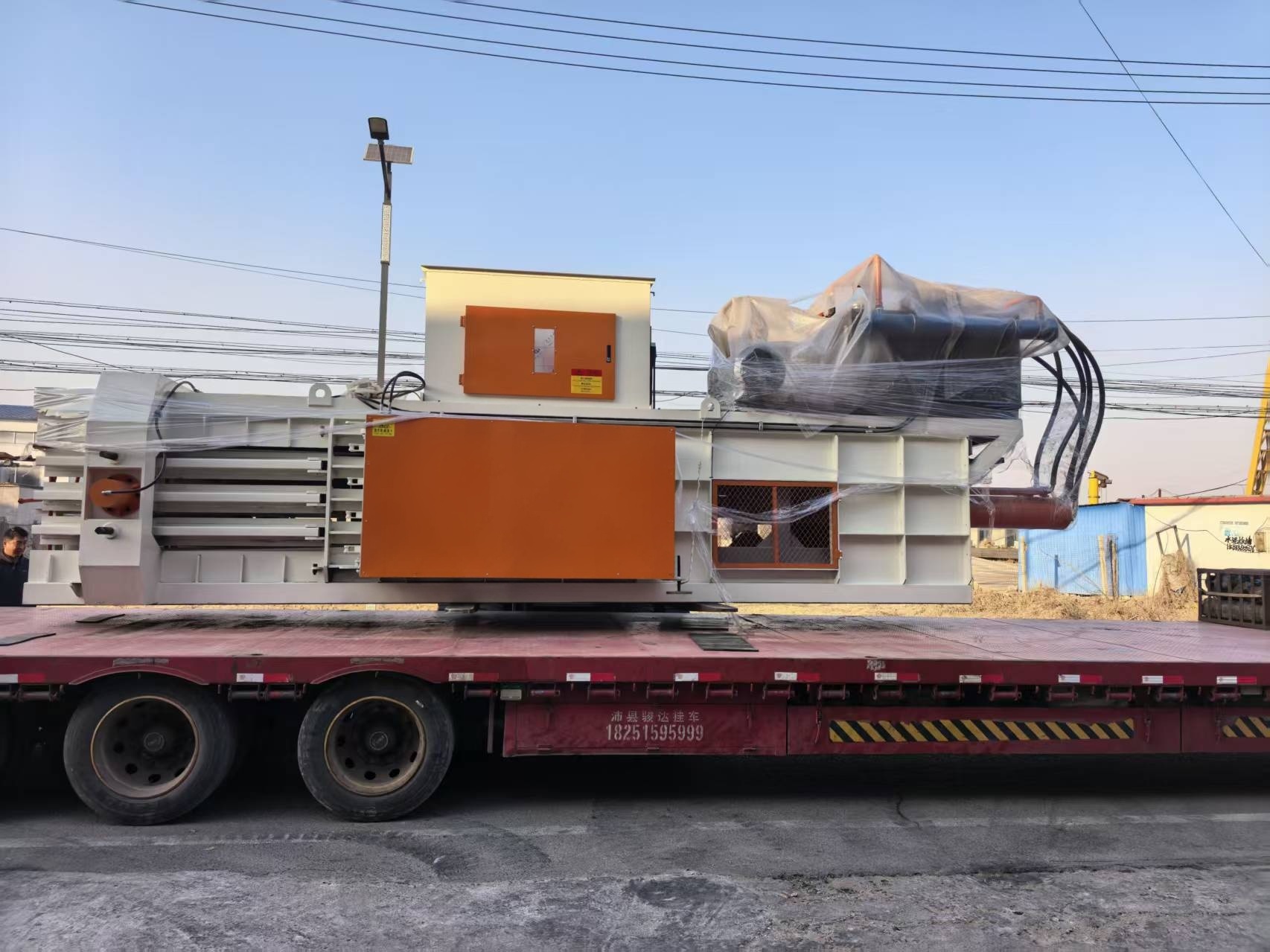 High Capacity Waste Paper Baler With 10-18 Tons/Hour 25Mpa Pressure 90 Kw