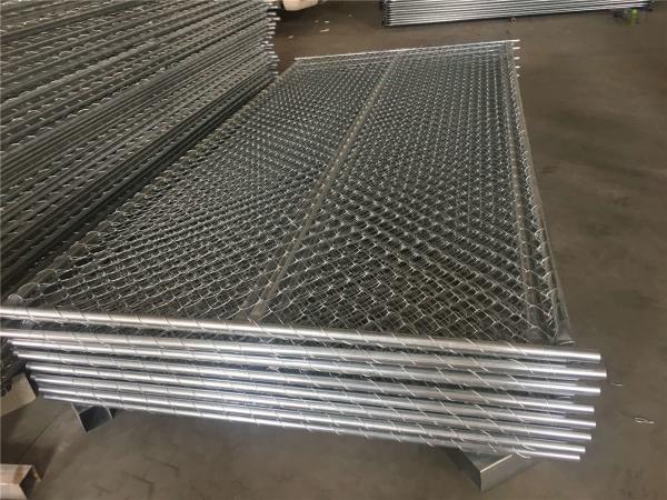 chain link temporary construction fence panels 6FT X 10F Mesh 2 3/8  x 2 3/8 ( 60mm x 60mm ) x 12 gauge wire