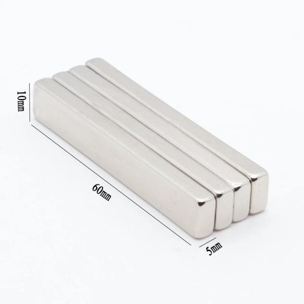 Grade N42 Powerful Neodymium Rare Earth Bar Magnet Manufacturing Method Sintered