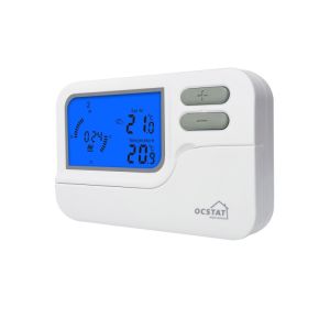 Switchable Current 6 A 2 A Inductive Load Electronic Boiler Room Thermostat Heat Cool Switch Display Temperature Range 0°C 40°C in 0.1°C Increments