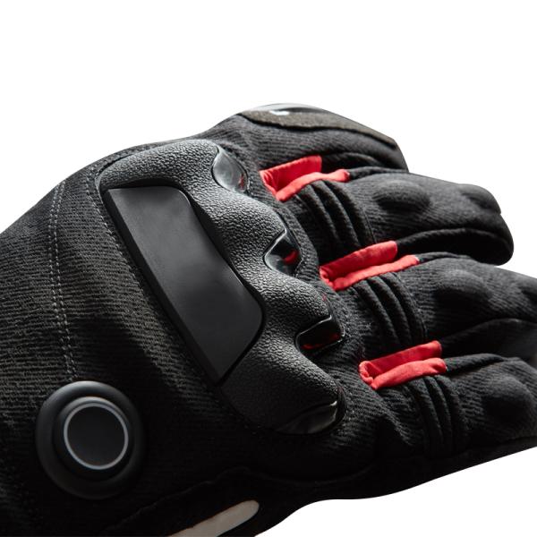 Аккумуляторный вкладыш Кожаные перезаряжаемые мотоциклетные перчатки с подогревом Дышащие
