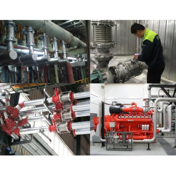 DN50 PN6 carbon steel compensator flange metal multilayer bellows expansion joint