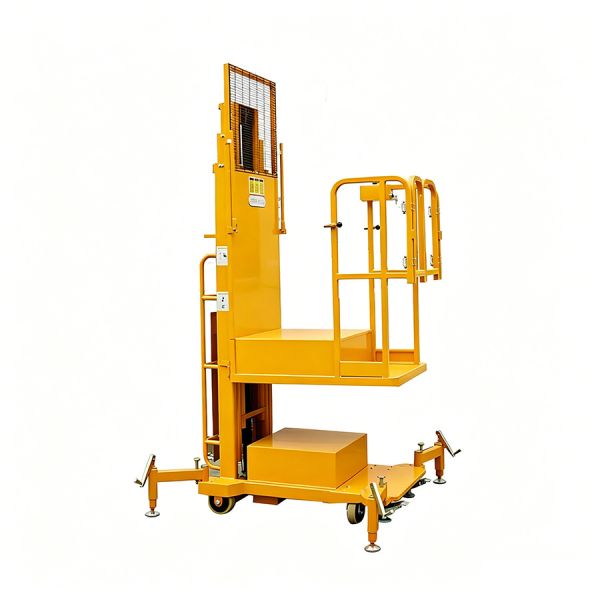 4.5m 200kg Premium Semi Electric Vertical Mast Lift Aerial Order Pickers
