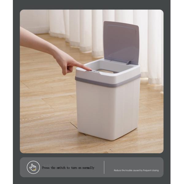 Household Induction Kitchen Toilet Toilet Fully Automatic Plastic Bucket with Lid Wholesale Smart Trash Can