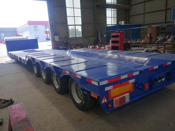 13M 50Tons Loader Heavy Duty  Lowboy Semi Trailer For Transporting Excavator Gooseneck 3 Axles Low bed