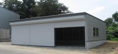 Movable Ligth Prefab Steel Garage Custom Baking Varnish Coating Easy Installed