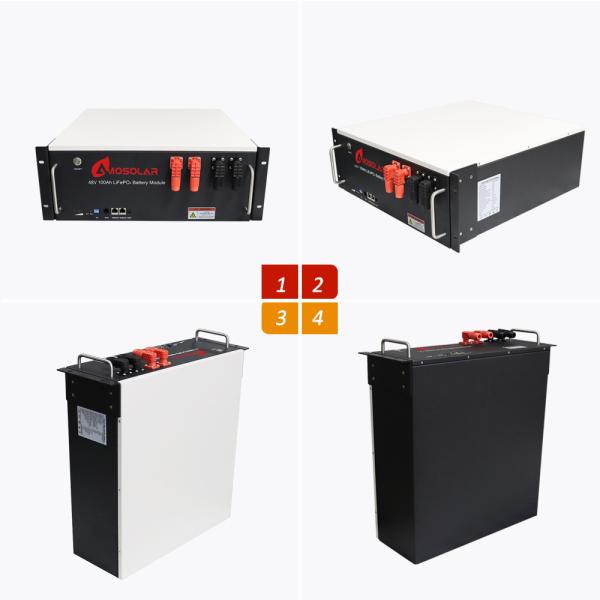 3.2 Volt Voltagem nominal LiFePO4 Bateria 100AH para Amosolar 5KW 8KW 10KW 48v Íon de lítio
