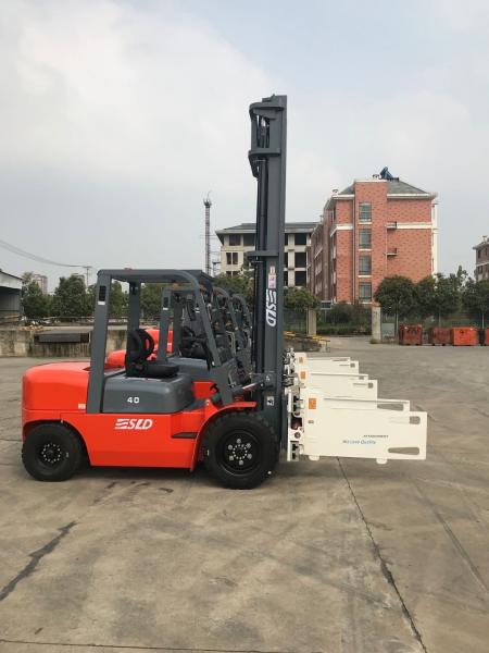 6m Mast lifting 8k 4 Ton Pallet Diesel Forklift Truck Machine