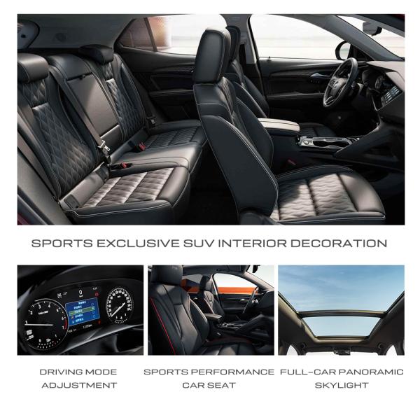 Vehículo energético 2024 Buick Envision S SUV de lujo Mini velocidad Celular de combustible Gas Car Cómodo Velocidad máxima 205km/h Base de ruedas 2779