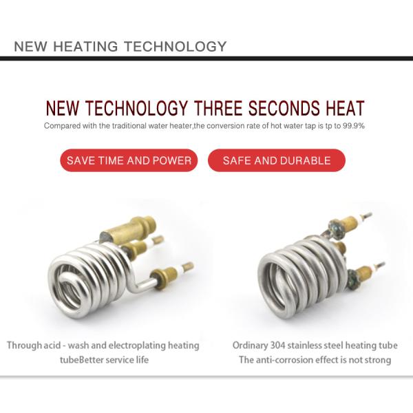 SS304 Tankless горячий Faucet 2-3L/Min цифровым управлением водопроводного крана IPX4 электрический