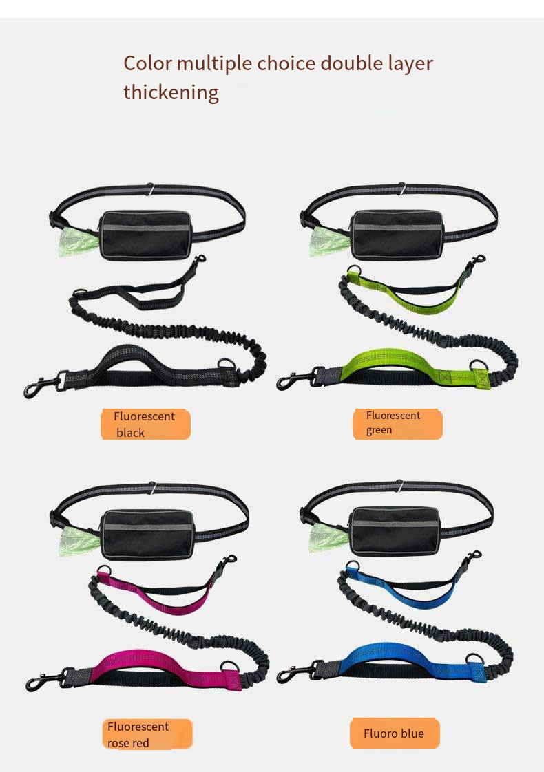 Домашние любимцы спортивные бега отражающий материал Leash Dog Double Handle Leash