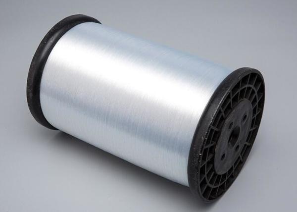 Branco cru/tingiu o fio semi maçante 0.07mm do monofilamento do poliéster 0.11mm para a confecção de malhas da malha