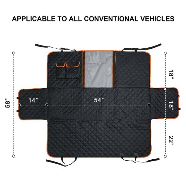 Rear Seat Dog Seat Cover Suv Waterproof Pet Dog Seat Cover 100% Scratch And Skid Proof