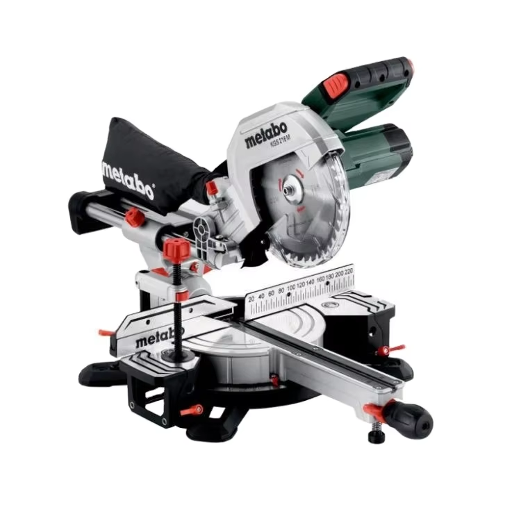 Metabo KGS216M 8-Inch Sliding Compound Miter Saw 1500W New Model Aluminum Cutting Machine Precision Angle Cutting Power Tool
