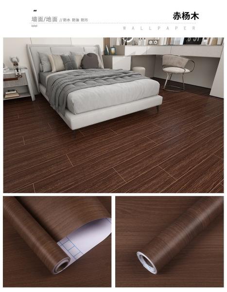 OEM Waterproof Floor Stickers Vinyl TPH Flooring Sticker 0.46mm Thickness