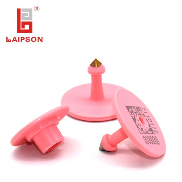 32mm*24mm Male Pig 860-960MHZ UHF Ear Tag