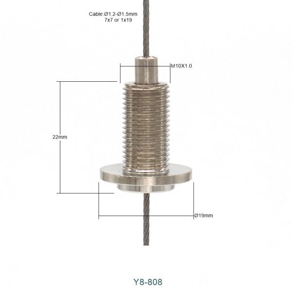 M10 Brass Cable Locking Gripper UV Resistance High Strength For Hanging Lights