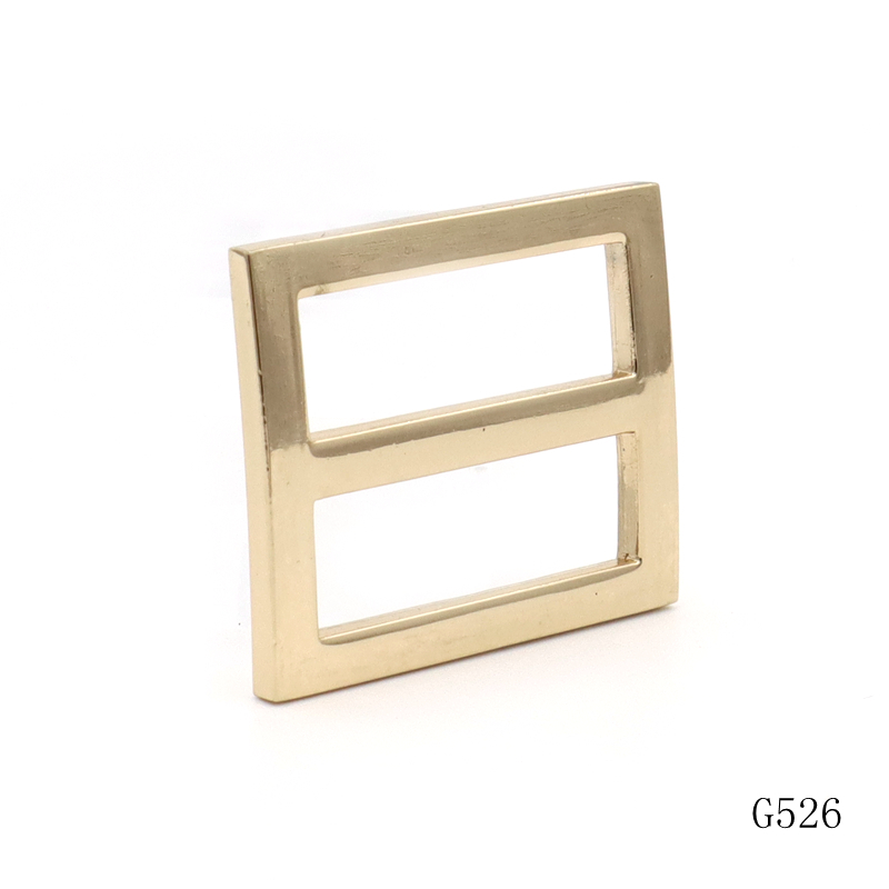 Shiny Metal Square Buckle 26mm Gold Plated Buckles OEM / ODM For Handbag