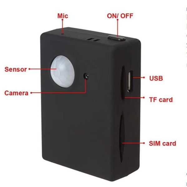 Plastic GPS Tracker Locator Mini Smart Wireless PIR Motion Detector With GPS Navigation