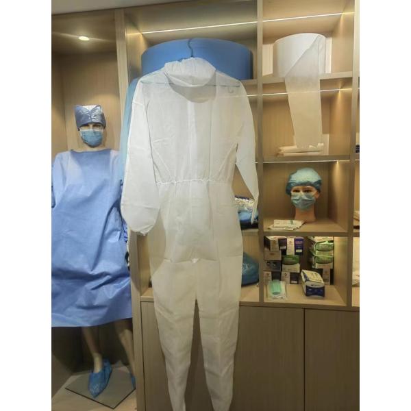 SMS Anti Bacterial Disposable Protective Wear Waterproof Protective Coverall Wear For Hospital
